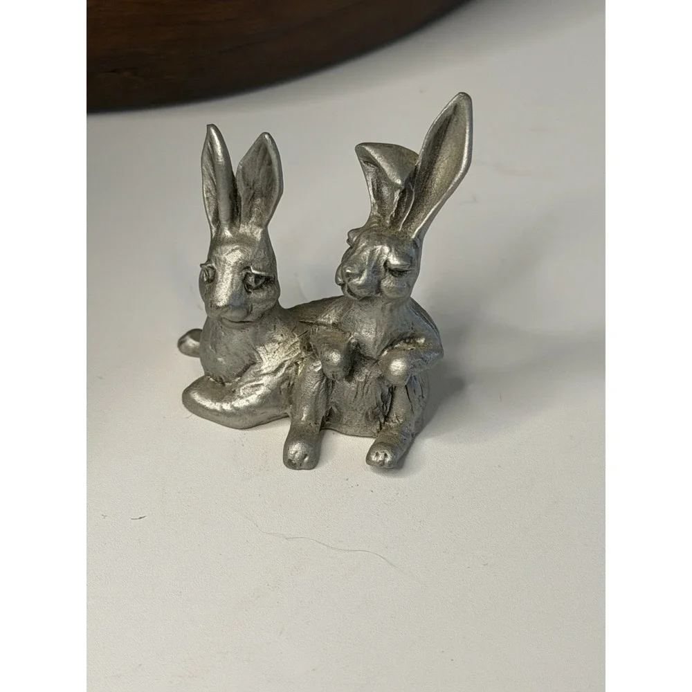 Hudson Pewter Noah's Ark. Includes Ark & ladder,6 pairs Of Hudson pewter pieces
